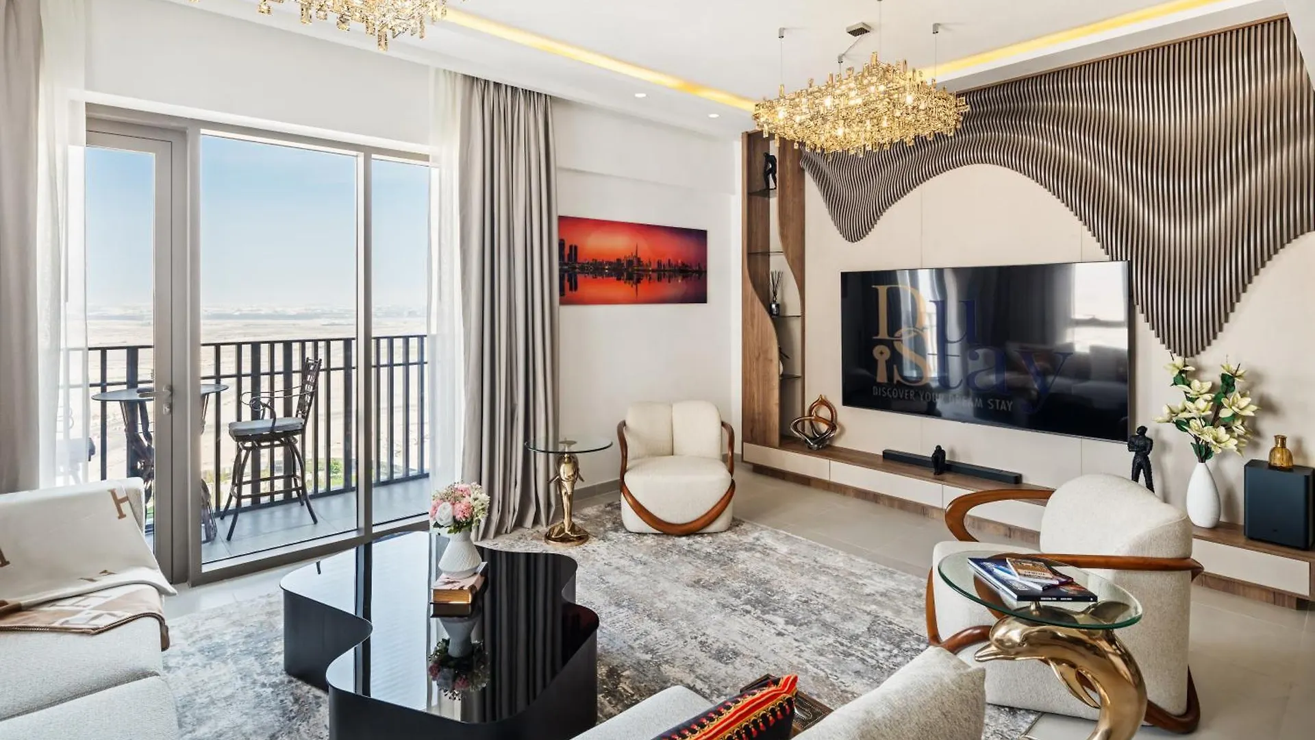 Skyline Vista 3-Bedroom Haven With Lagoon Retreat Dubaï 0*,